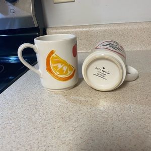 Set of TWO Kate Spade NY Coffee Mug Cup 10 oz